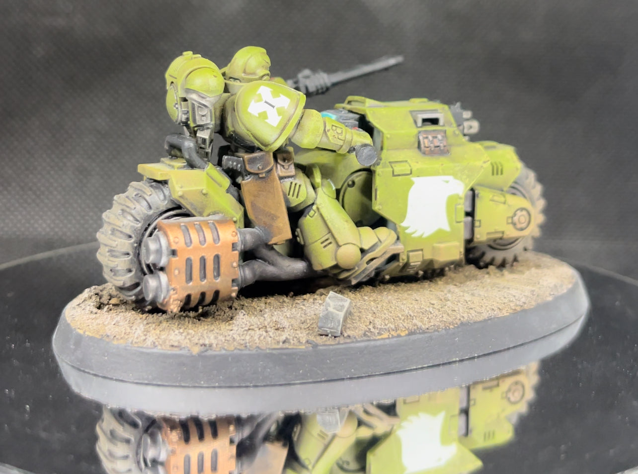 Warhammer 40,000 Space Marine Primaris Outriders Painted (3) Miniatures Raptors