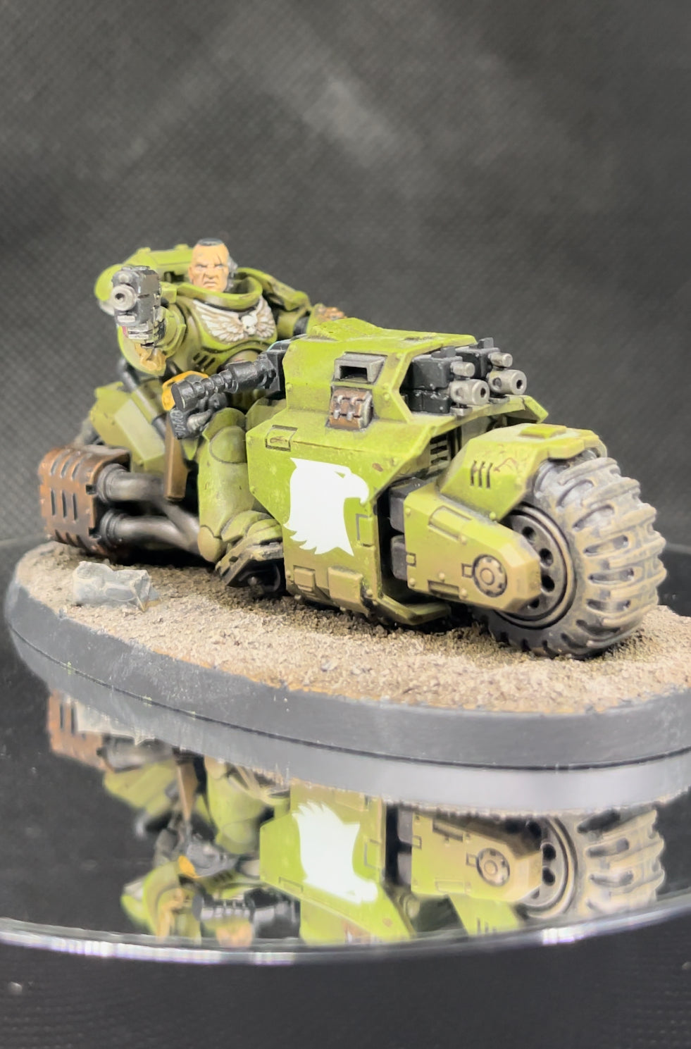 Warhammer 40,000 Space Marine Primaris Outriders Painted (3) Miniatures Raptors