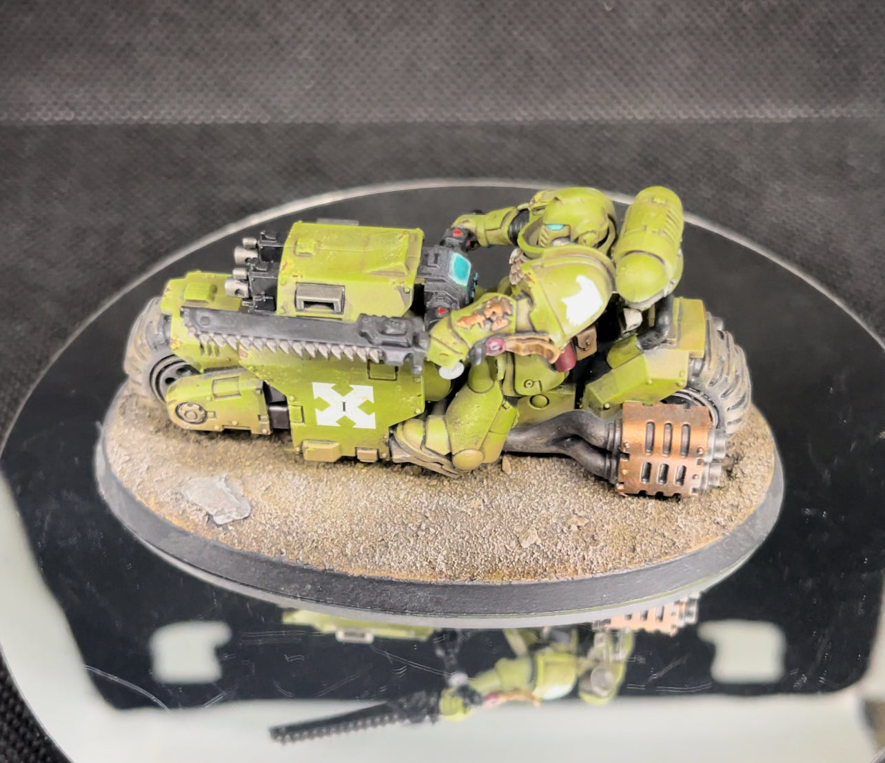 Warhammer 40,000 Space Marine Primaris Outriders Painted (3) Miniatures Raptors