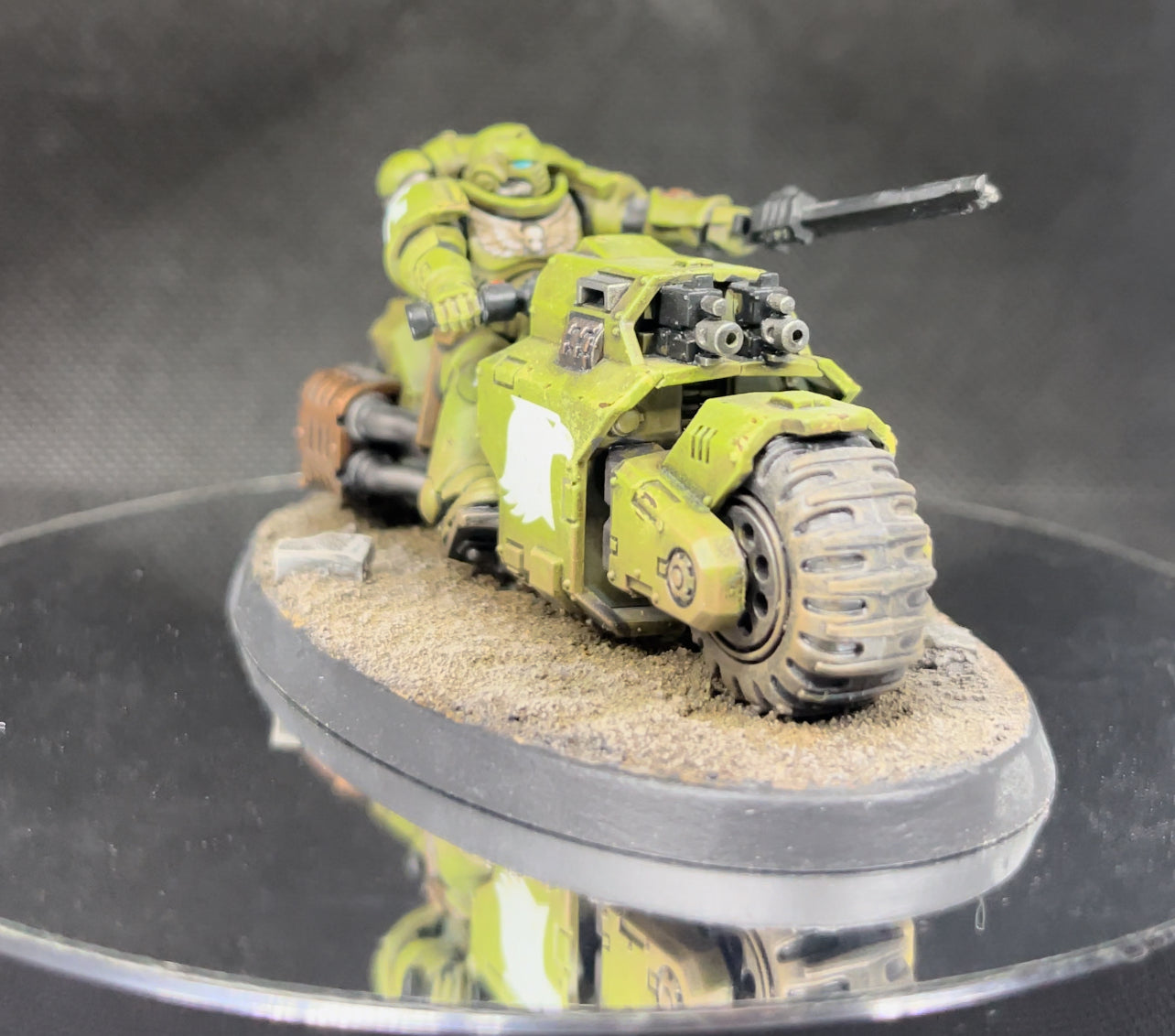 Warhammer 40,000 Space Marine Primaris Outriders Painted (3) Miniatures Raptors