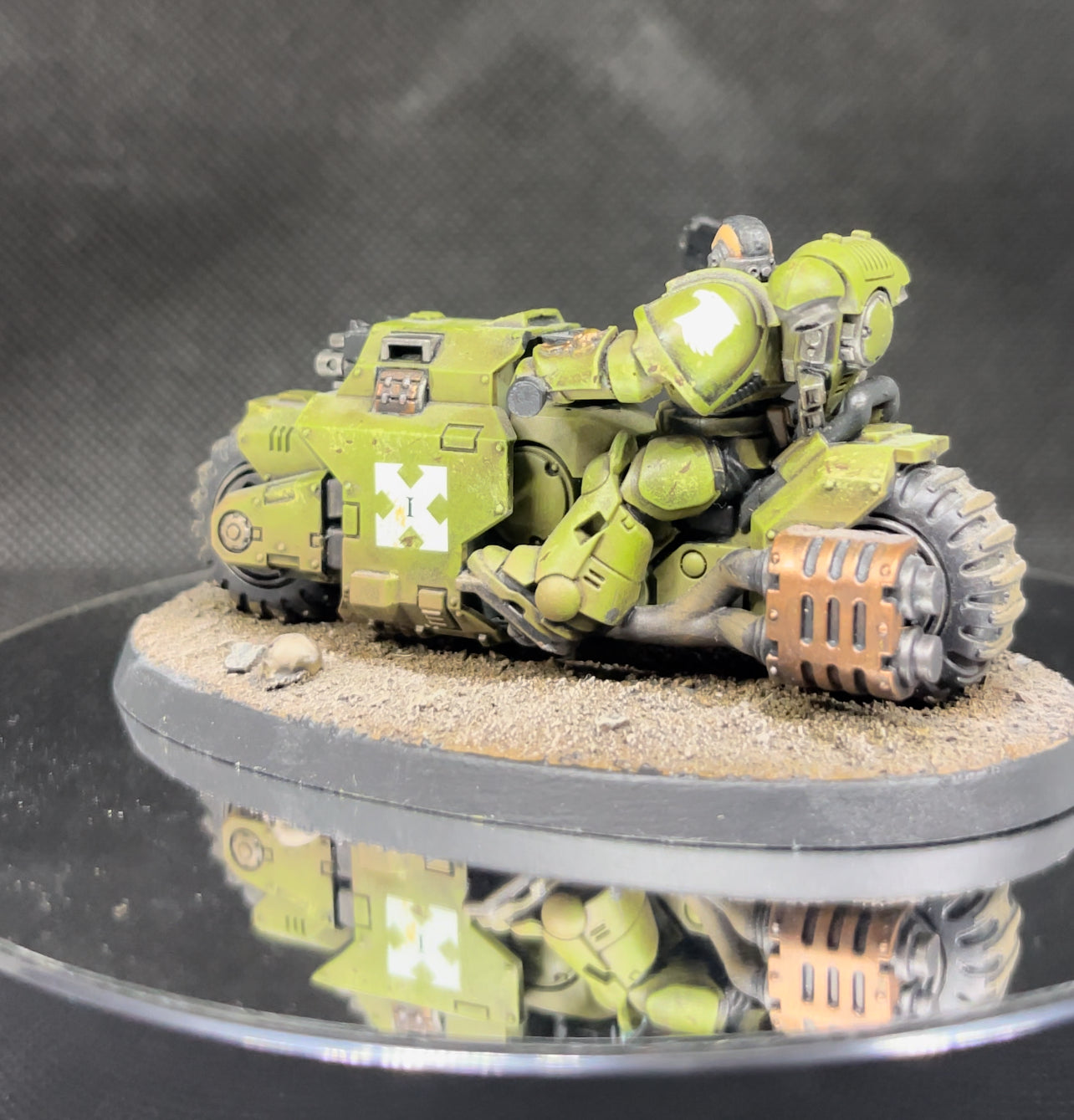 Warhammer 40,000 Space Marine Primaris Outriders Painted (3) Miniatures Raptors