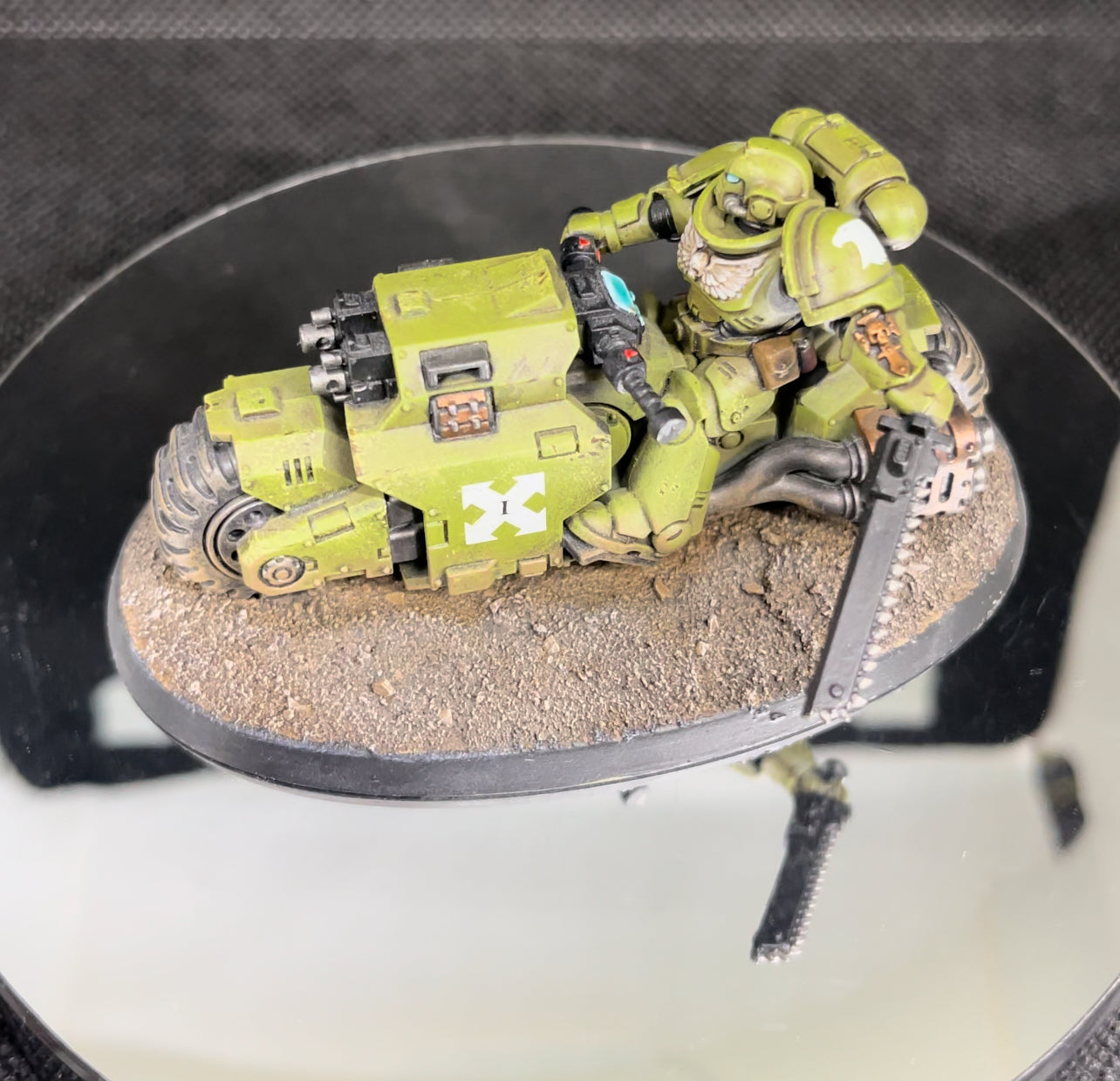 Warhammer 40,000 Space Marine Primaris Outriders Painted (3) Miniatures Raptors