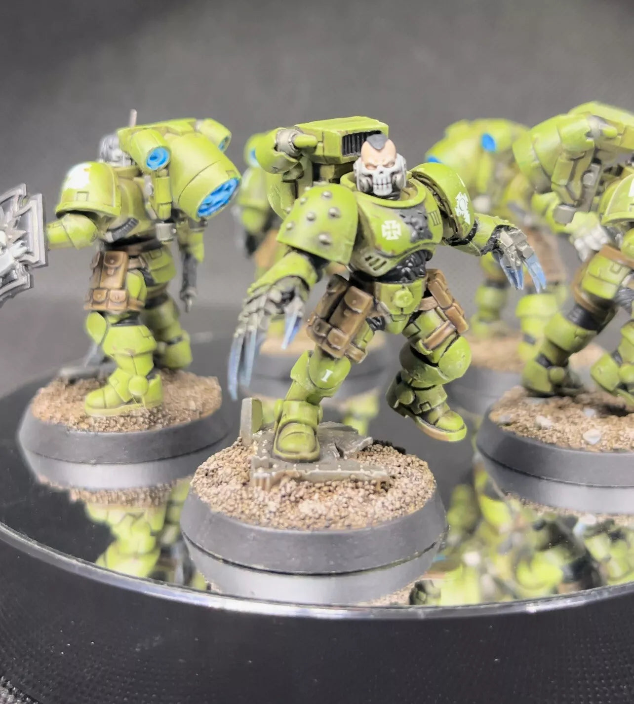 Warhammer 40,000 Space Marine Vanguard Vet Squad Raptors Painted (5) Miniatures
