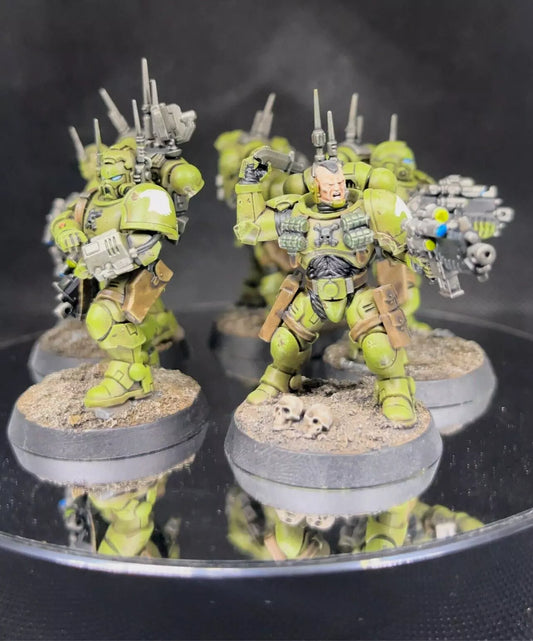 Warhammer 40,000 Space Marine Infiltrator Squad IV Raptors Painted (5) Miniatures