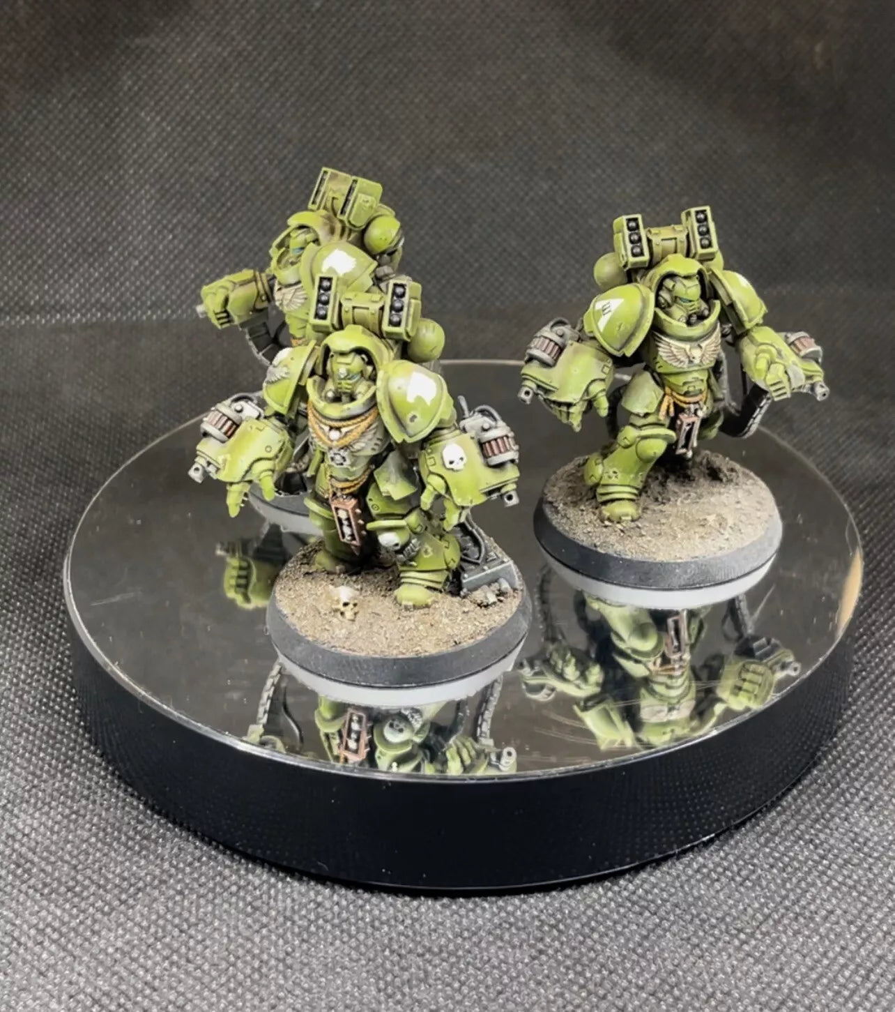 Warhammer 40,000 Space Marine Agressors Squad III Raptors Painted (3) Miniatures
