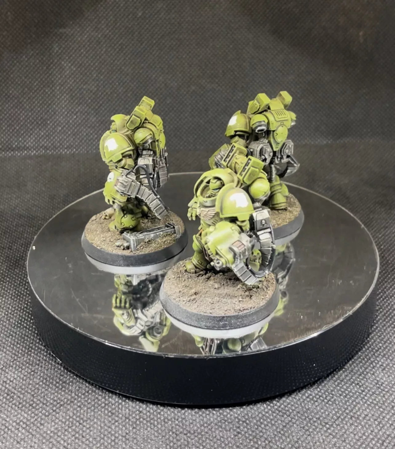 Warhammer 40,000 Space Marine Agressors Squad III Raptors Painted (3) Miniatures