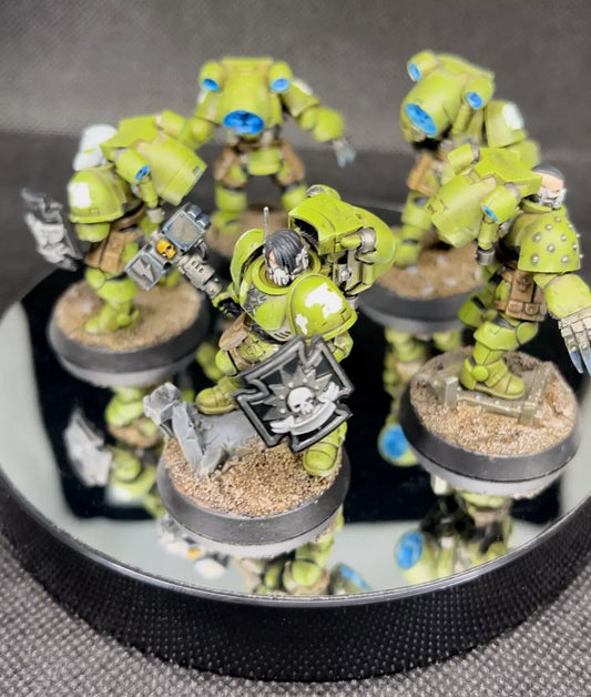 Warhammer 40,000 Space Marine Vanguard Vet Squad Raptors Painted (5) Miniatures