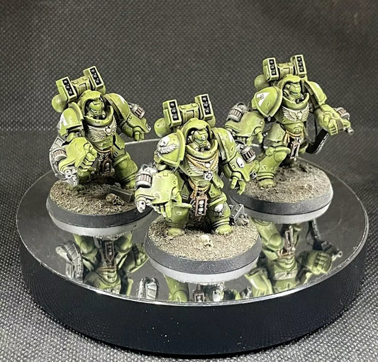 Warhammer 40,000 Space Marine Agressors Squad III Raptors Painted (3) Miniatures